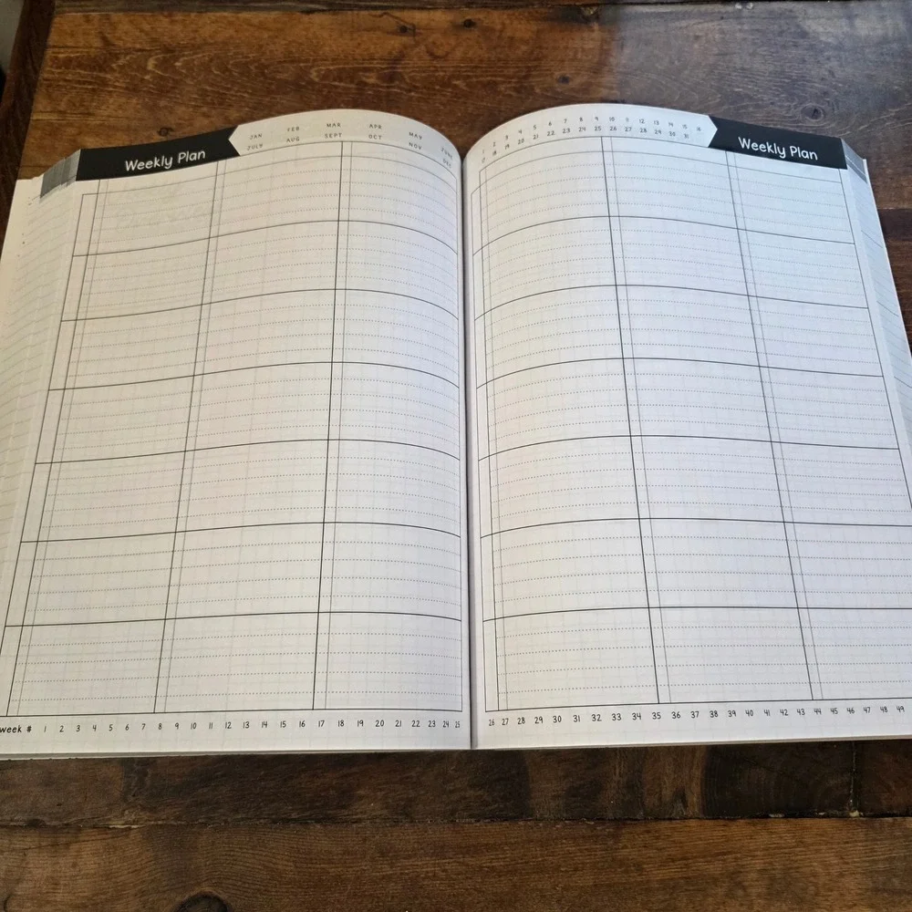 Homeschool Lesson Planning Notebook‎ - 12 Month 52 Week Undated Planner